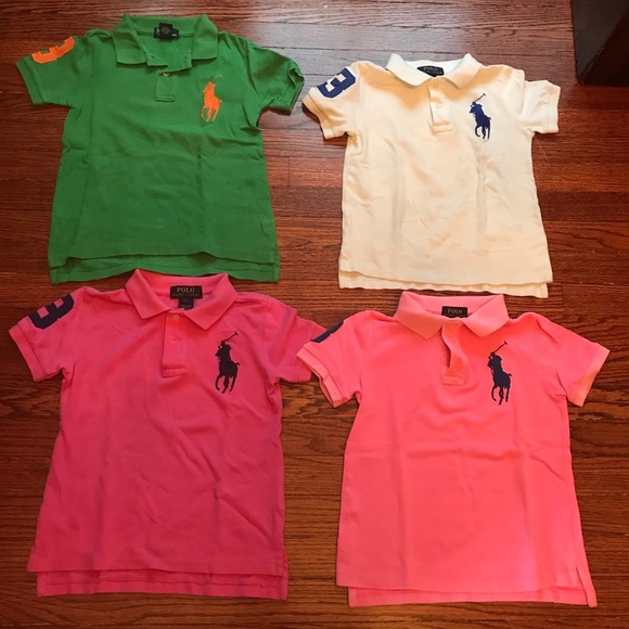 4 Polo Ralph Lauren Big Pony Boys Sz. 5 Assorted